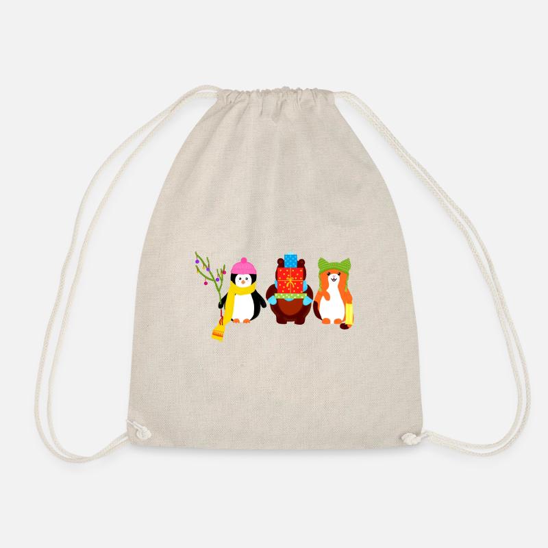 Weihnachts-Besties - Turnbeutel - Natur