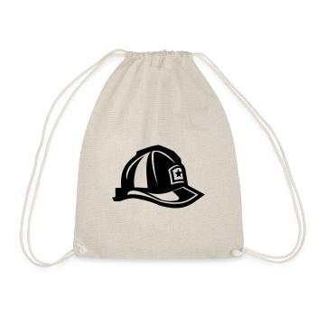 firefighter's helmet - Drawstring Bag - nature - Front