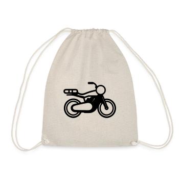 Motorrad - Turnbeutel - Natur - Vorne