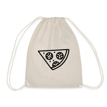 Pizza slice - Drawstring Bag - nature - Front