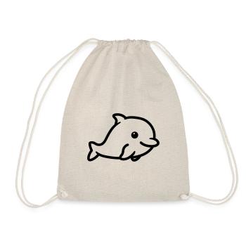 Delfin - Turnbeutel - Natur - Vorne