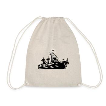 combat boat - Drawstring Bag - nature - Front