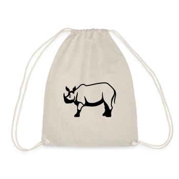 Nashorn - Turnbeutel - Natur - Vorne