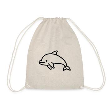 Delfin - Turnbeutel - Natur - Vorne