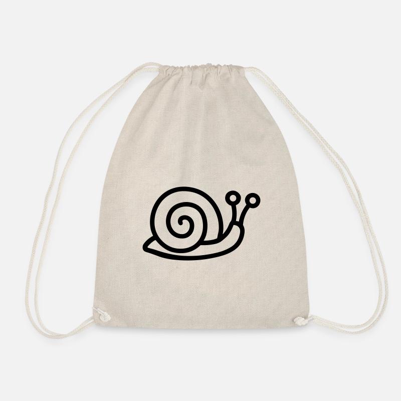 Schnecke - Turnbeutel - Natur