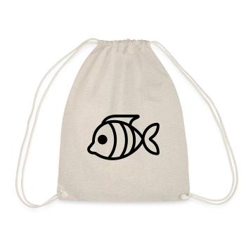 Fish - Drawstring Bag - nature - Front