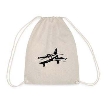 Kampfjet - Turnbeutel - Natur - Vorne