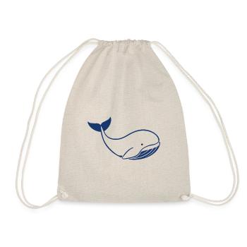 Baby Whale - Drawstring Bag - nature - Front