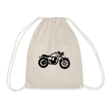 Motorrad - Turnbeutel - Natur - Vorne