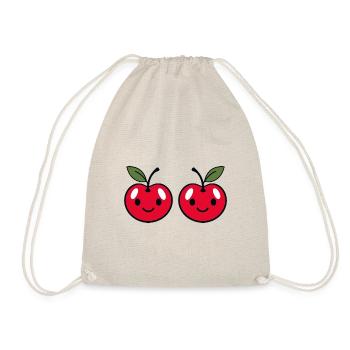 Cherries - Drawstring Bag - nature - Front