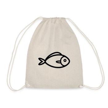 Fish - Drawstring Bag - nature - Front