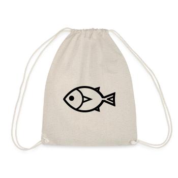 Fish - Drawstring Bag - nature - Front