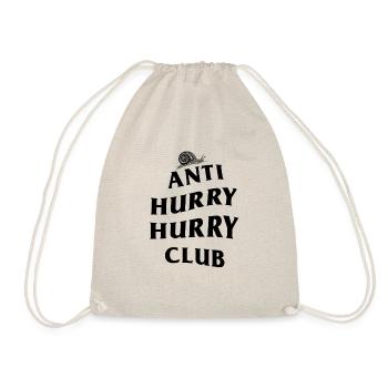 ANTI HURRY HURRY CLUB SNAIL EDITION - Drawstring Bag - nature - Front