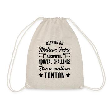 je vais être le meilleur tonton - Sac de sport léger - nature - Devant