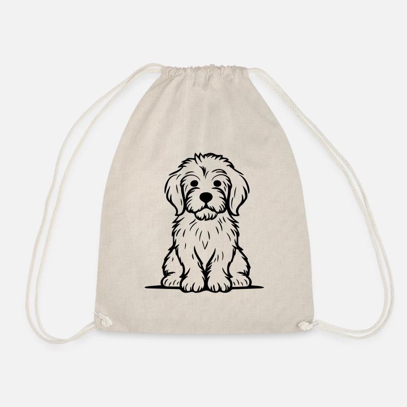 Doodle Welpe - Turnbeutel - Natur