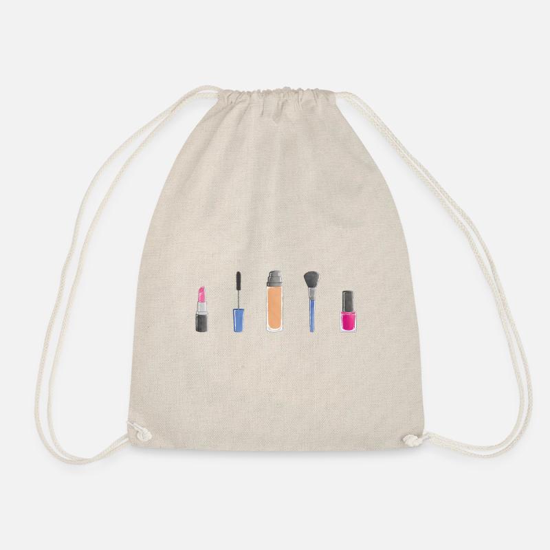 Beauty make-up - Drawstring Bag - nature
