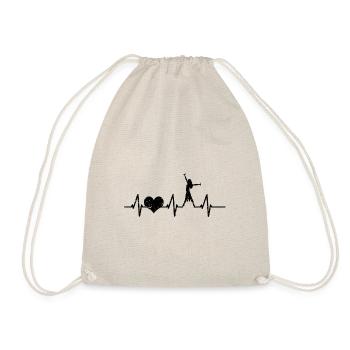 Dancer Dance Dance Sport Heartbeat Passion - Drawstring Bag - nature - Front