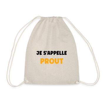 Je s'appelle prout - Sac de sport léger - nature - Devant