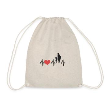 Maman Et fille Fête des Mères Amour - Sac de sport léger - nature - Devant