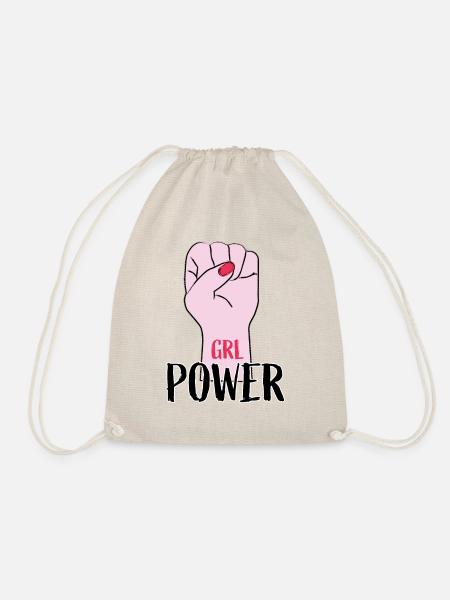 Feminismus Feministin Girl Power - Turnbeutel - Natur