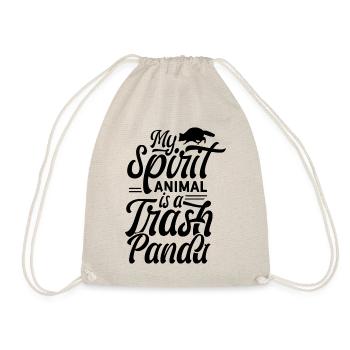 Mein Spirit Animal ist ein Waschbär Waschbären - Turnbeutel - Natur - Vorne