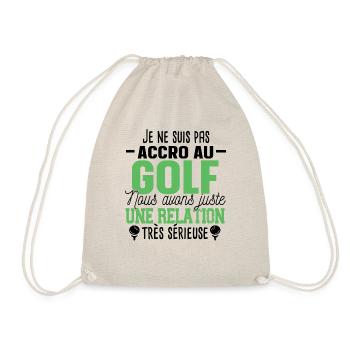Golf Golfeur Balle Clubs de Golfs Cadeau Humour - Sac de sport léger - nature - Devant