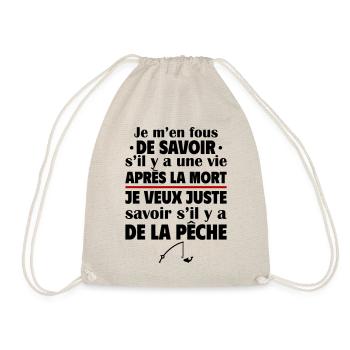 Je veux juste savoir si pêche, cadeau de noël - Sac de sport léger - nature - Devant