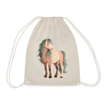 Cute Pony Horse - Drawstring Bag - nature - Front