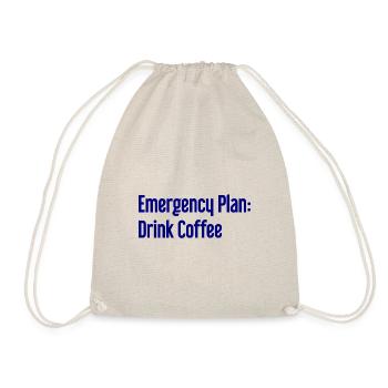 Kaffee-Notfallplan - Turnbeutel - Natur - Vorne