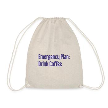 Kaffee-Notfallplan - Turnbeutel - Natur - Vorne