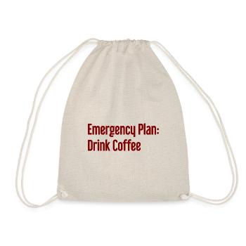 Kaffee-Notfallplan - Turnbeutel - Natur - Vorne