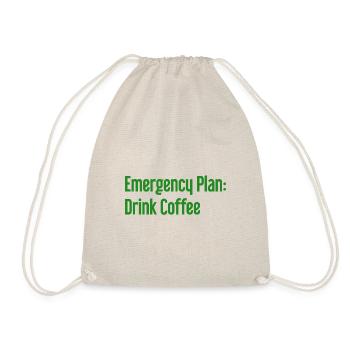 Kaffee-Notfallplan - Turnbeutel - Natur - Vorne