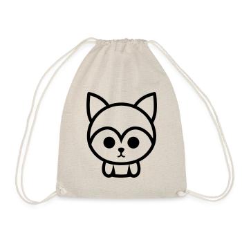 Fox - Drawstring Bag - nature - Front