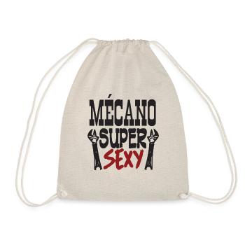 mécano super sexy - Sac de sport léger - nature - Devant