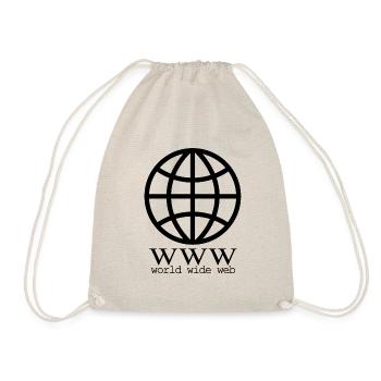 internet globe - Internet Globe - Drawstring Bag - nature - Front