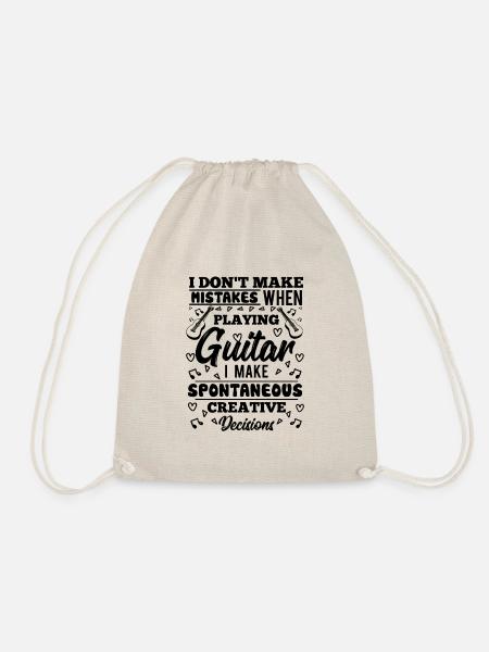 Guitar player, Gitarrist, Gitarre - Turnbeutel - Natur