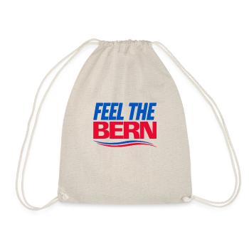 Feel The Bern - Bernie Sanders - Rot und Blau - Turnbeutel - Natur - Vorne