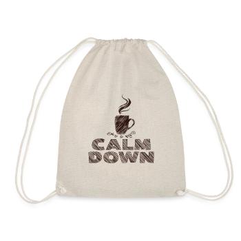 Relaxation and relaxation. Just Calm Down - Drawstring Bag - nature - Front