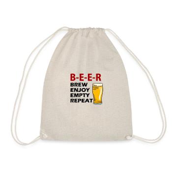 Internationaler Tag des Bieres Biertrinker - Turnbeutel - Natur - Vorne