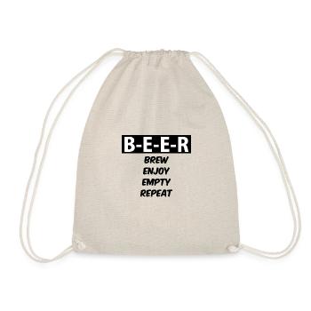 Internationaler Tag des Bieres Biertrinker - Turnbeutel - Natur - Vorne