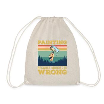 Peintre et vernisseur, le métier le meilleur et le plus ennuyeux - Sac de sport léger - nature - Devant