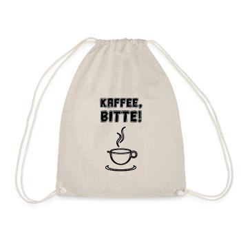 Kaffee Liebhaber Kaffee Süchtig - Turnbeutel - Natur - Vorne