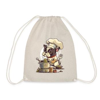 Chef Dog - Drawstring Bag - nature - Front