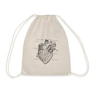 Anatomical Heart Medicine - Drawstring Bag - nature - Front