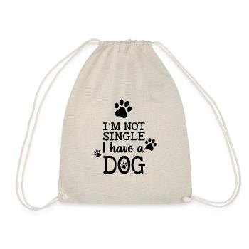 I am not single and have a dog - Drawstring Bag - nature - Front