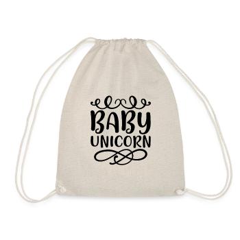Bébé Einhorn Licorne - Sac de sport léger - nature - Devant