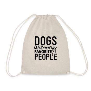 Les chiens sont mes personnes préférées - Sac de sport léger - nature - Devant