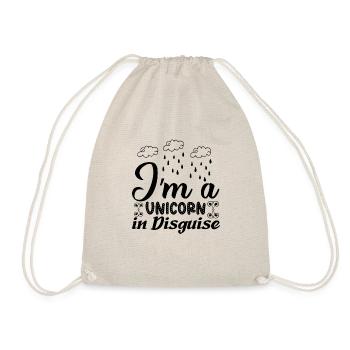 I am a unicorn in disguise Unicorn - Drawstring Bag - nature - Front