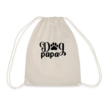 Dog papa - Drawstring Bag - nature - Front