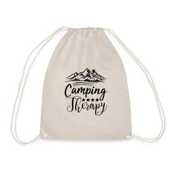 Camping Therapy - Drawstring Bag - nature - Front